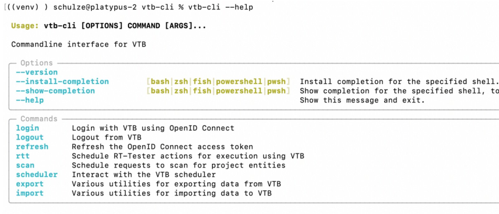 Ready for Automation: The VTB Command Line Interface